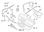 7149136882 - Body: Door Trim Panel Clip for BMW: 228 xDrive Gran Coupe, 228i Gran Coupe, 228i xDrive Gran Coupe, 230i, 330e, 330e xDrive, 330i, 330i xDrive, 430i, 430i xDrive, 530e, 530e xDrive, 530i, 530i xDrive, 540d xDrive, 540i, 540i xDrive, M235i xDrive Gran Coupe, M240i xDrive, M3, M340i, M340i xDrive, M4, M440i, M440i xDrive, M5, M550i xDrive, X6, Z4 Image