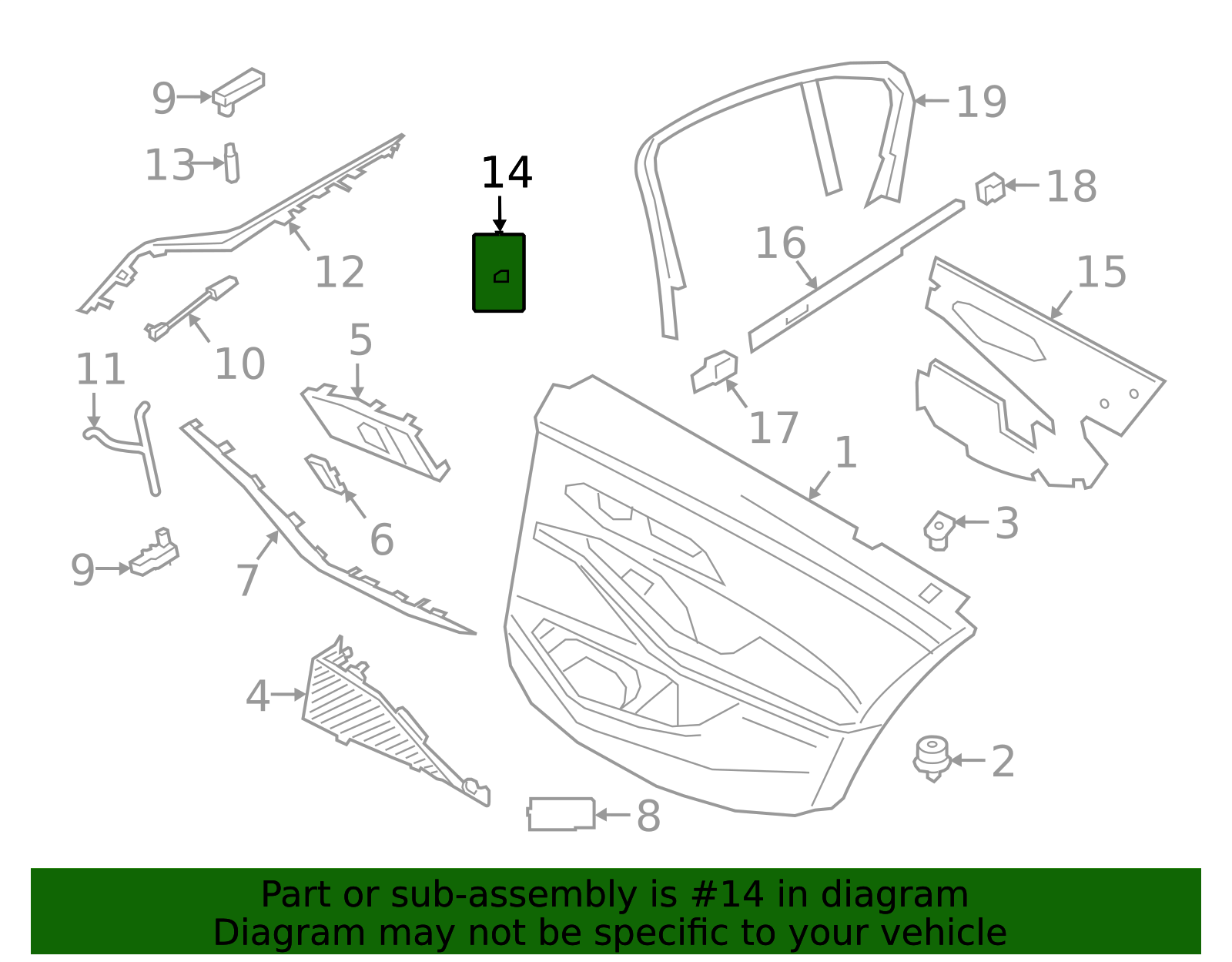 2019-2026 BMW Window Switch 61317950756 | OEM Parts Online