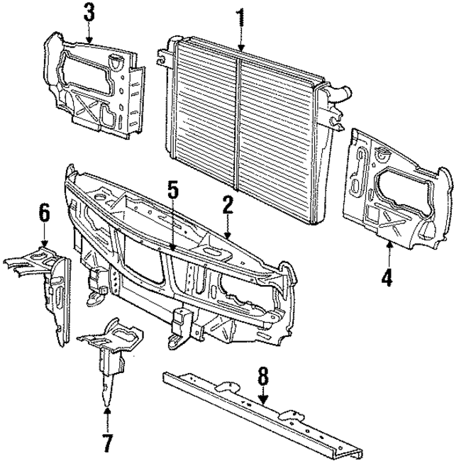 17111712448 - Cooling System: Radiator for BMW Image