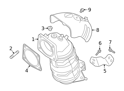 Converter for 2019 Genesis G70 #0