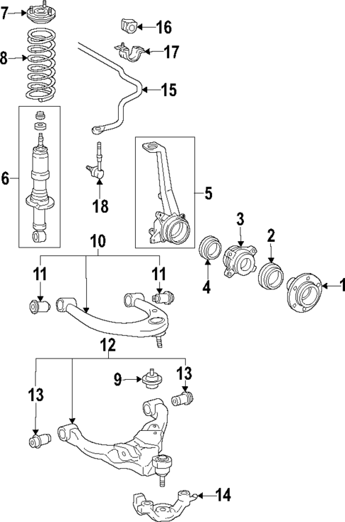 Upper Control Arm for 2016 Lexus LX570 #0
