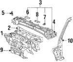 5510132170 - Body: Cowl for Toyota: Camry Image