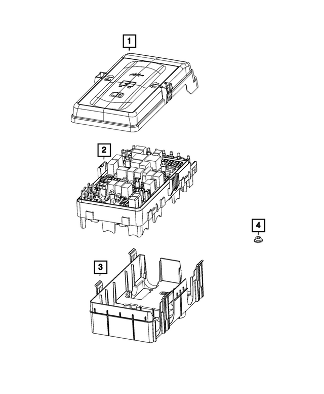 68648540AA - : Pre Fuse Block Power Distribution Center for Mopar Image