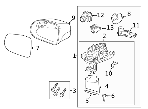 Mirrors for 2023 Volvo V60 #0