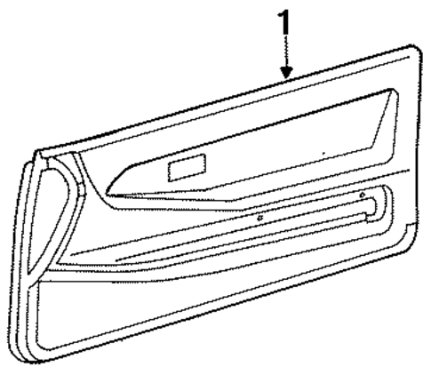 Interior Trim - Door for 1988 Toyota Tercel #0