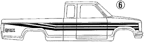 Stripe Tape for 1990 Ford Ranger #6