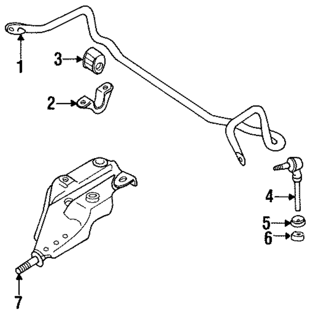 546180B000 - : Stabilizer Link for Nissan Image