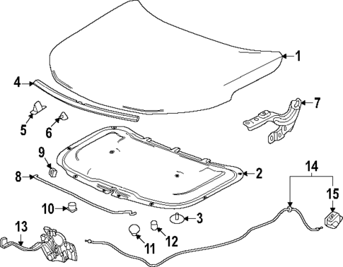 Hood & Components for 2025 Buick Encore GX #0
