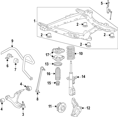 Front Suspension for 2022 Cadillac XT6 #0