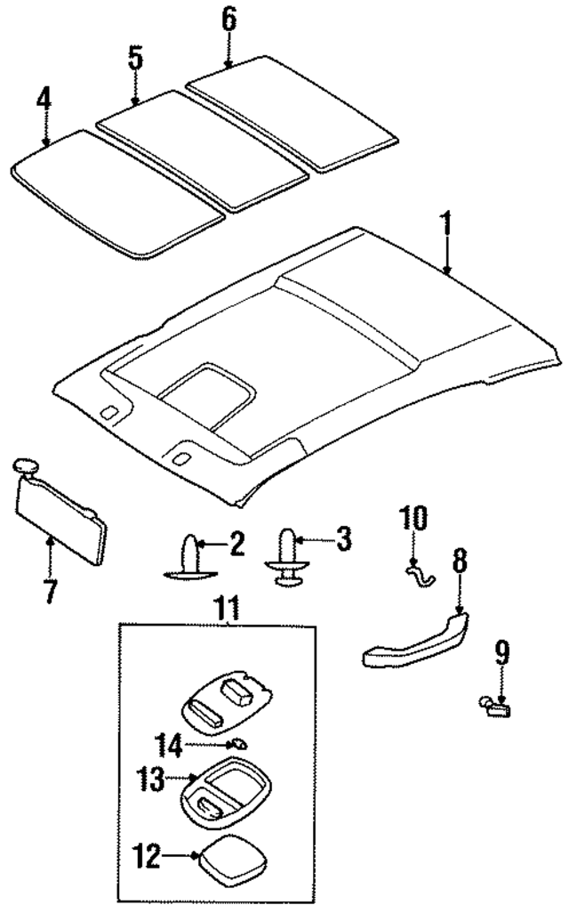K02168030M06 - : Headliner for Kia Image