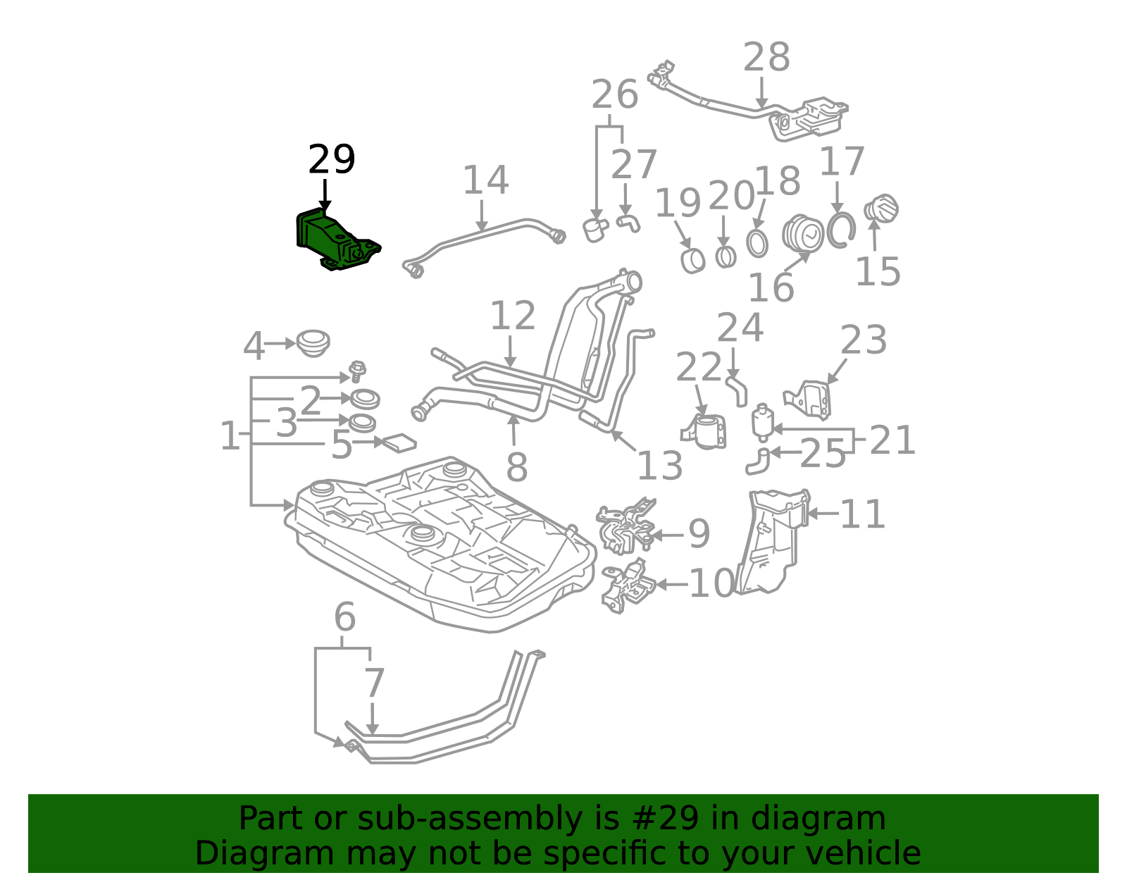 77730-47030 - Vapor Canister Purge Valve Assembly 2006-2009 Toyota ...
