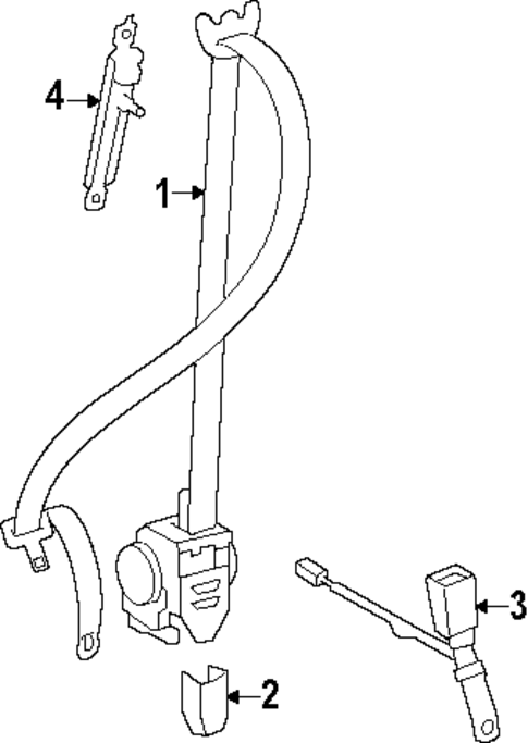 Seat Belt for 2024 Lexus GX550 #0