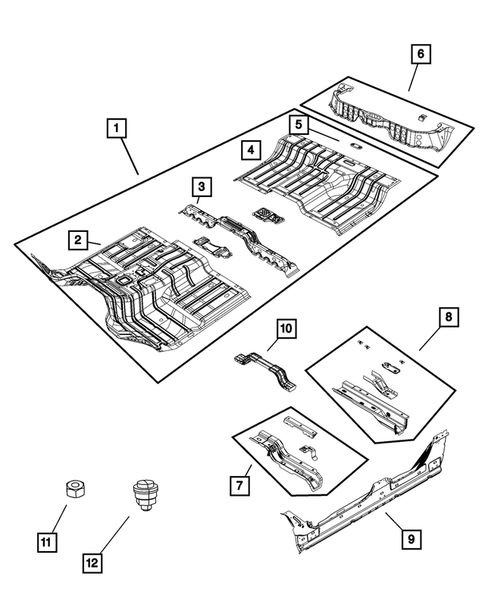 Floor Pans for 2011 Ram 1500 #1