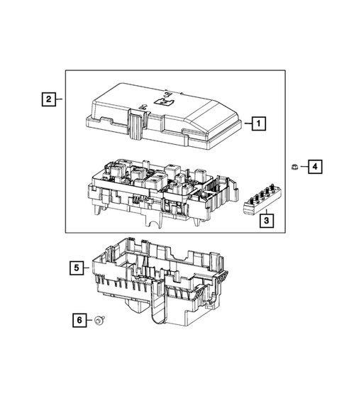 Power Distribution Center, Fuse Block, Junction Block, Relays and Fuses for 2016 Chrysler 200 #0
