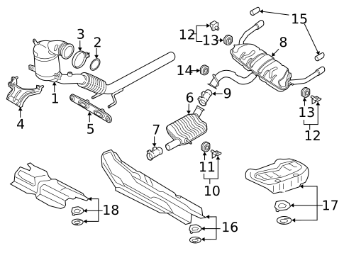 Exhaust Components for 2017 Audi A3 Quattro #2