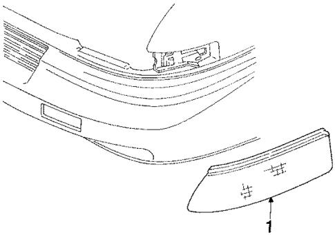 Side Marker Lamps for 1992 Oldsmobile Silhouette #0