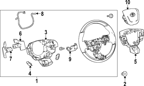 Steering Wheel & Trim for 2025 Toyota Camry #0