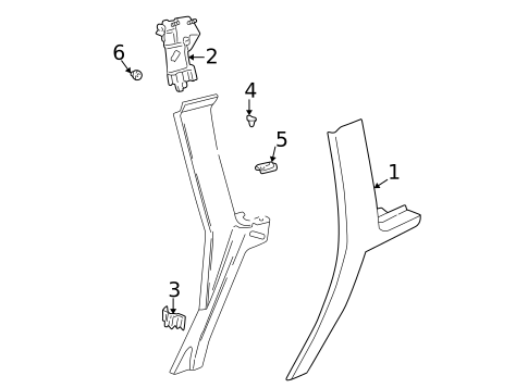 Interior Trim - Quarter Panels for 1999 Volvo V70 #0