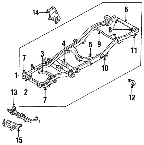 Frame & Components for 1994 Honda Passport #0