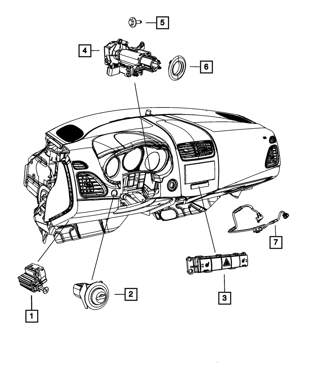 Pod Switch - Mopar (68044102ac)