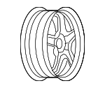 9597624 - : OEM NEW 07-12 GM Chevrolet Pontiac Left or Right 17 Inch Steel Wheel Rim 9597624 for Chevrolet: Malibu | Pontiac: G6 | Saturn: Aura Image