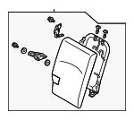 6902C444HE - : Seat Back Assembly for Mitsubishi: Mirage Image