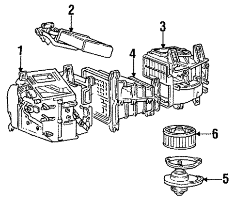 Heater Components for 1989 Mitsubishi Mirage #0
