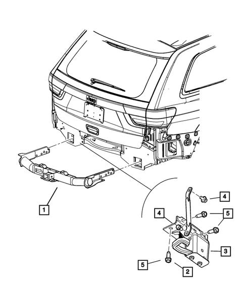 Trailer Tow and Tow Hooks for 2011 Jeep Grand Cherokee #1