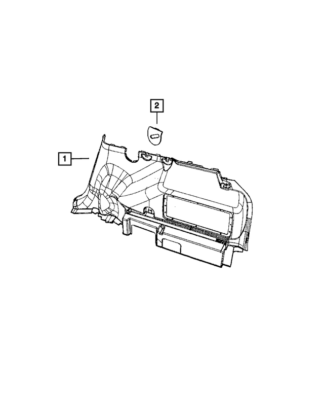 1BZ60DK7AD - : Striker Plate, Right for Mopar Image