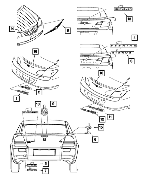 Nameplates for 2007 Chrysler Sebring #0