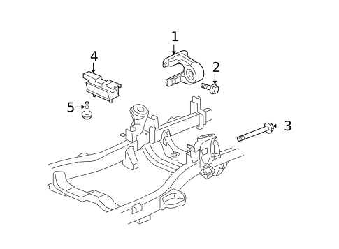 Engine & Trans Mounting for 2006 Hummer H3 #0