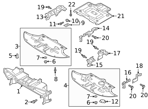 Splash Shields for 2020 Kia Stinger #0