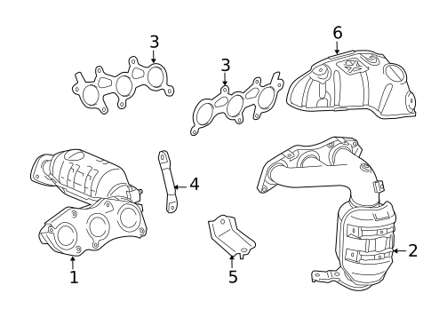 Exhaust Manifold for 2010 Lexus RX450h #0