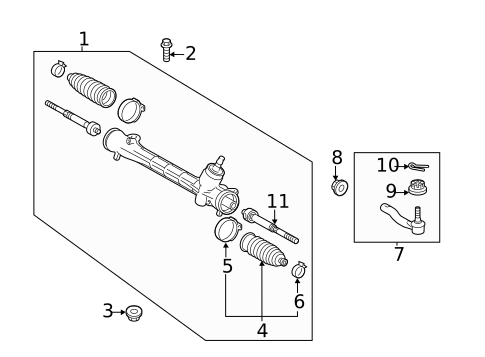 Steering Gear & Linkage for 2016 Lexus CT200h #0