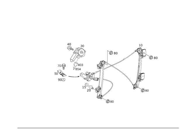 19906450 - Front Doors: Nut for Mercedes-Benz: CLK320, CLK350, CLK500, CLK55 AMG, CLK550, CLK63 AMG Image image