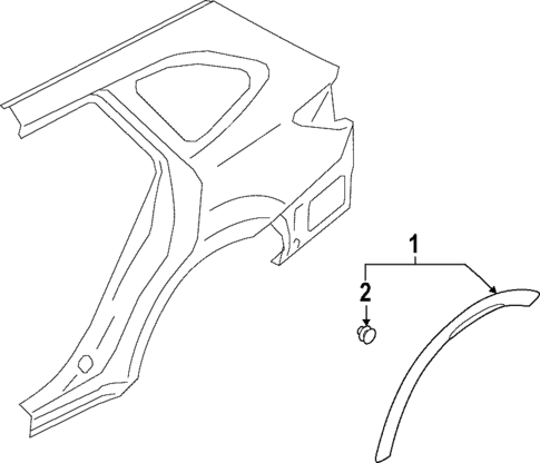 Exterior Trim - Quarter Panel for 2023 Subaru Outback #0