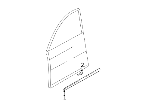 Exterior Trim - Front Door for 2001 Audi Allroad Quattro #0
