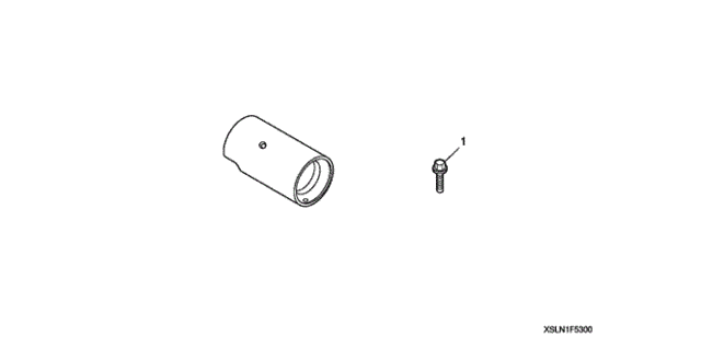 Exhaust Pipe Finisher for 2007 Honda Fit #0