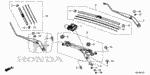 76622TZ3A01 - Electrical/Exhaust/Heater/Fuel: RUBBER, BLADE (650MM) for Honda Image
