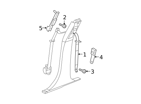 Seat Belt for 2014 Dodge Avenger #0