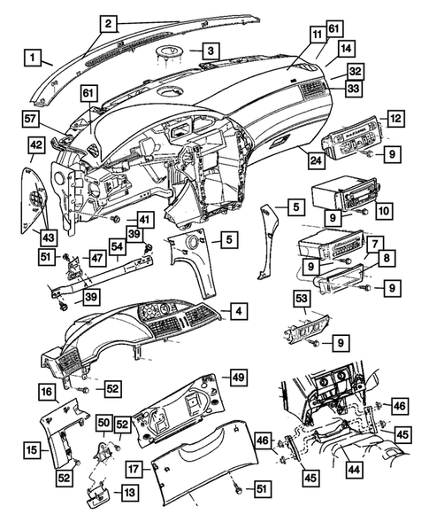 Instrument Panel for 2005 Chrysler Pacifica #0