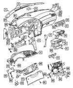 TY79ZP7AB - : Instrument Panel End Cap, Left for Mopar Image