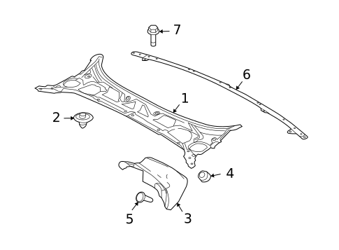 Cowl for 2010 Jaguar XF #0