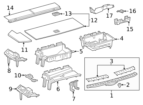 Interior Trim - Rear Body for 2018 Lexus RX450hL #0