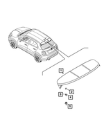 6CF87TZZAA - Exterior Ornamentation: Rear Spoiler for Mopar Image