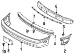 9624262J00 - Body: License Bracket Retainer Clip for INFINITI: G20 Image image