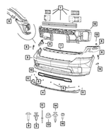 68003844AA - Frame, Bumper and Fascia: Push Pin for Dodge: Nitro, Ram 1500 | Ram: 1500, 1500 Classic Image