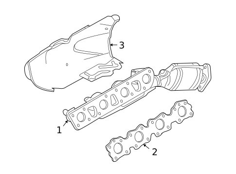 Exhaust Manifold for 2010 INFINITI FX50 #0