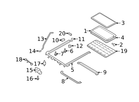 Sunroof for 2008 Mercury Mariner #0