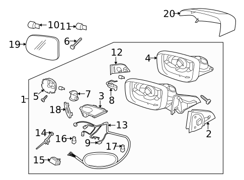 Mirrors for 2013 Volvo XC60 #1